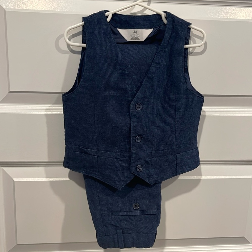 Boys H&M linen vest & pant set